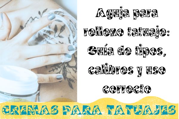 aguja para relleno tatuaje