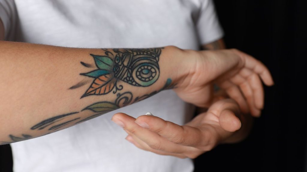 Crema hidratante para tatuajes