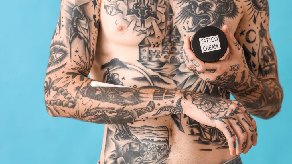 Crema para tatuaje recién hecho